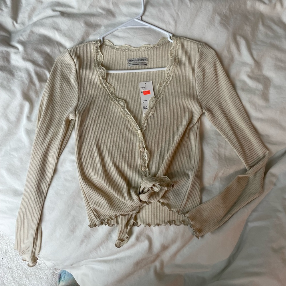 Urban outfitters long sleeve lace top NWT